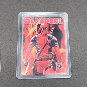 Deadpool Metal Card Signed by Marat Mychaels With COA